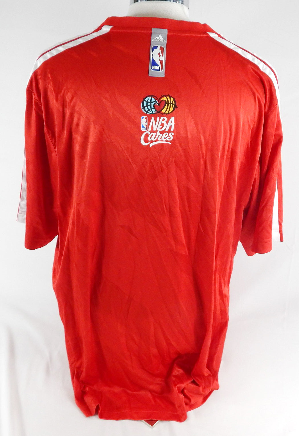 2013-14 Orlando Magic Glen Davis #11 Game Used Red Shirt NBA Cares 5XL 964 Pic2