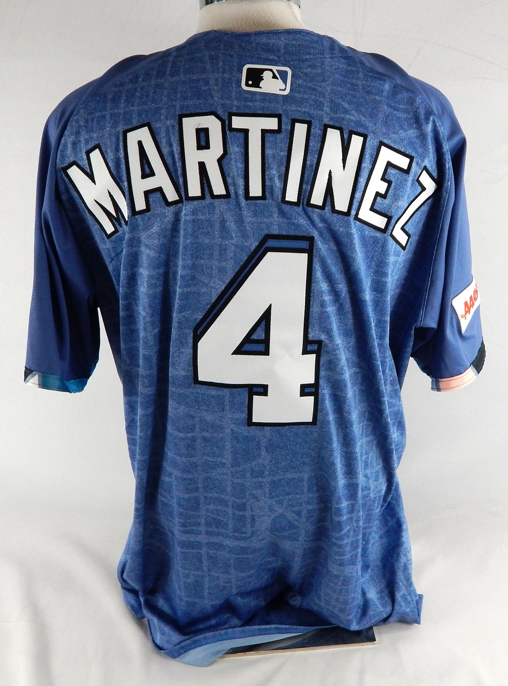 2025 Washington Nationals Dave Martinez #4 Game Issued Blue Jersey City Conn 11 Pic2