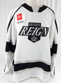 2022-23 Ontario Reign Justin Nachbaur #32 Game Used White Jersey 56 404