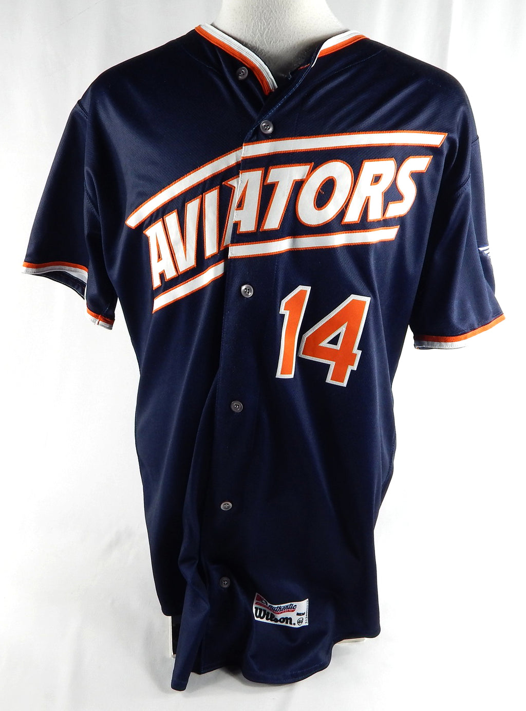 2024 Las Vegas Aviators Jack O'Loughlin #14 Game Used Navy Jersey 46 666