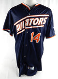 2024 Las Vegas Aviators Jack O'Loughlin #14 Game Used Navy Jersey 46 666