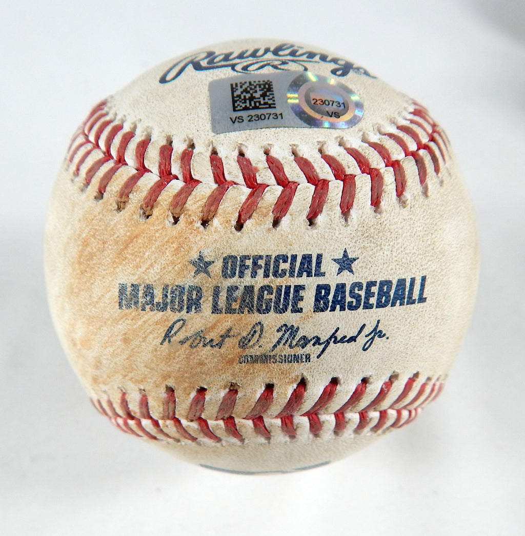 2023 Marlins Nationals Game Used Baseball Patrick Corbin Garrett Cooper Single 3
