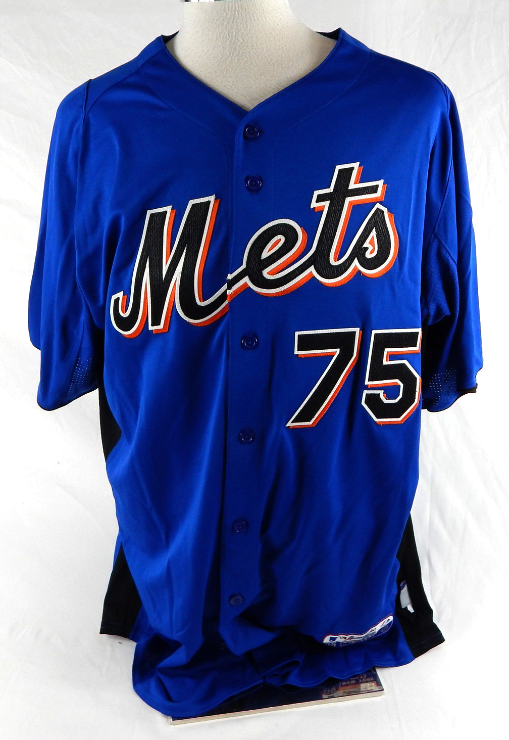 2011 New York Mets Francisco Rodriguez #75 Game Issued Blue Jersey ST BP 48 399