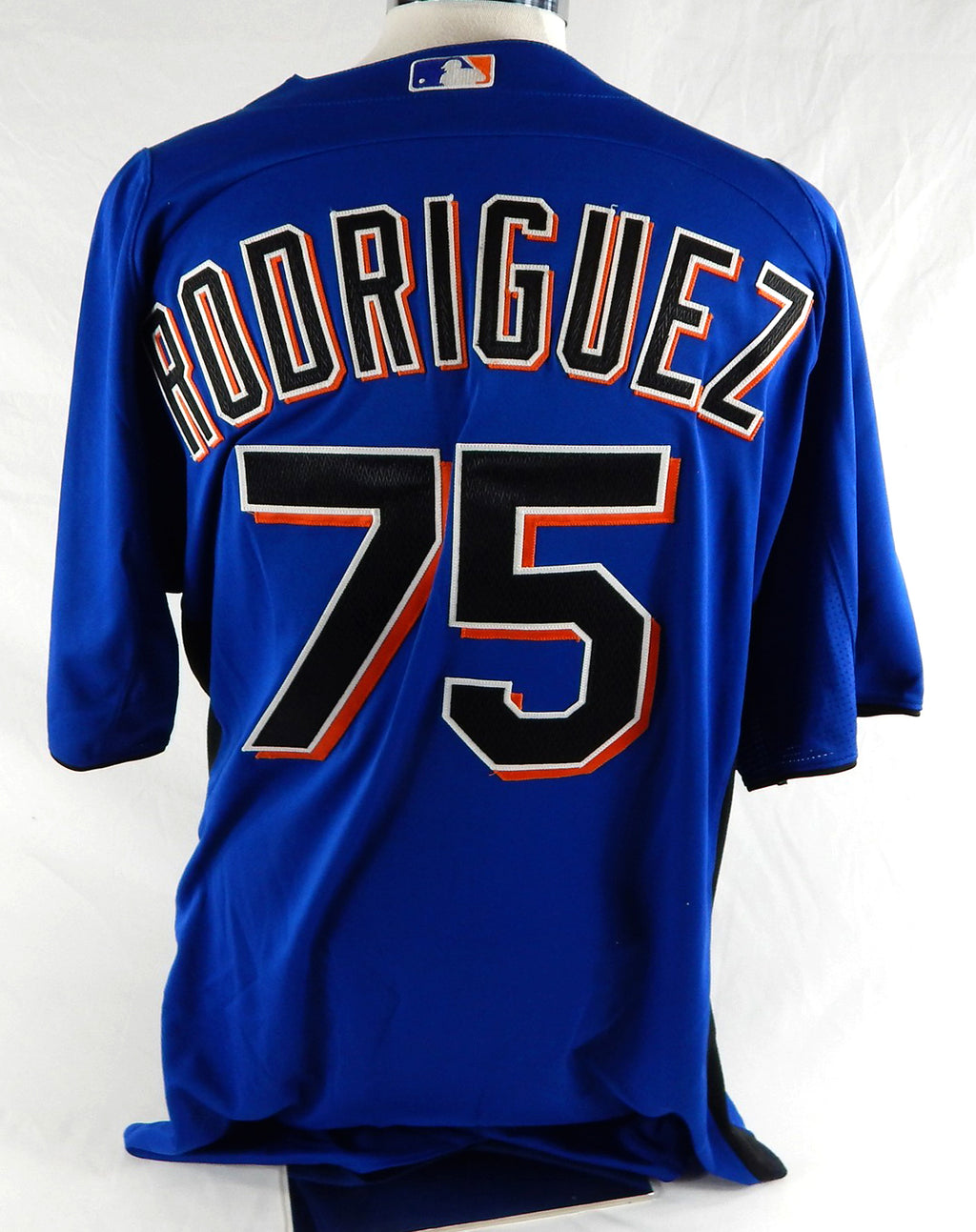 2011 New York Mets Francisco Rodriguez #75 Game Issued Blue Jersey ST BP 48 399 Pic2