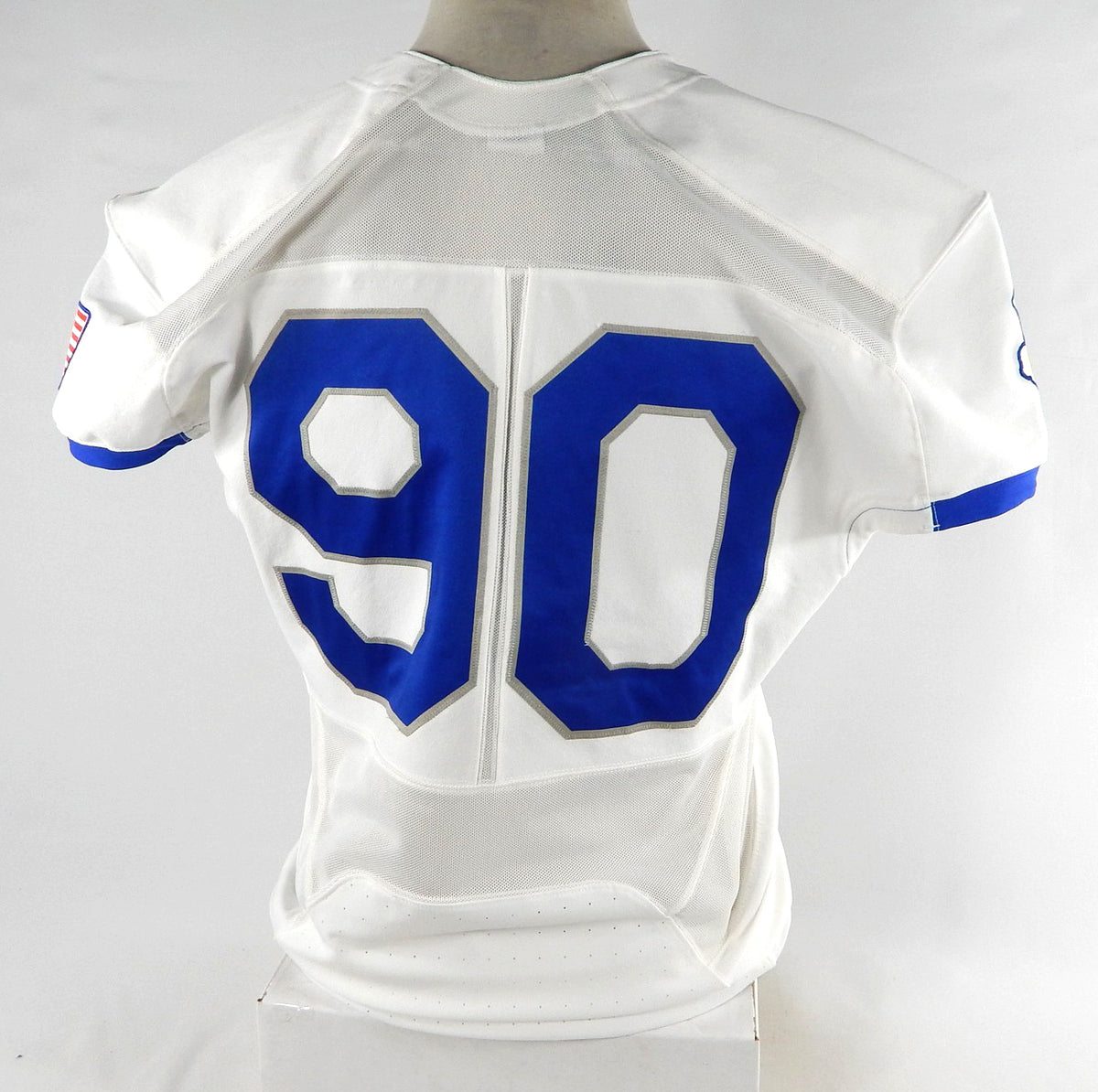 Air Force Falcons #90 Game Used White Jersey Name Plate Removed XL 009 Pic2