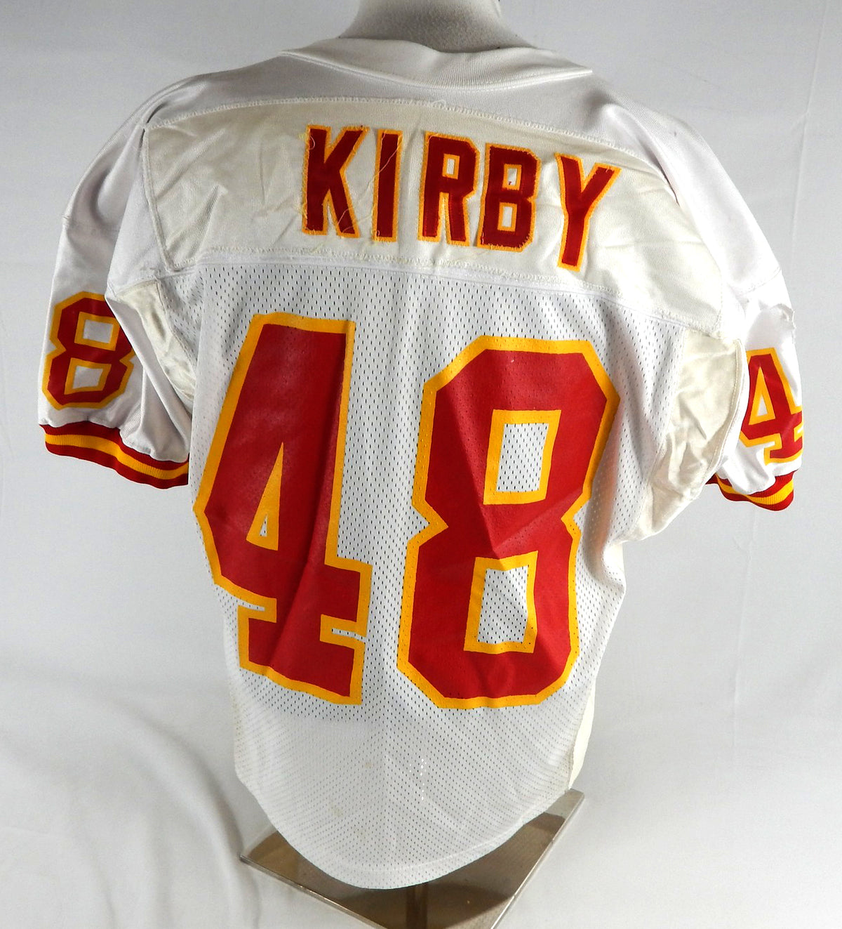 Kansas City Chiefs Kirby #48 Game Used White Jersey 44 967 Pic2