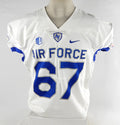 Air Force Falcons #67 Game Issued White Jersey Name Plate Removed XL 010