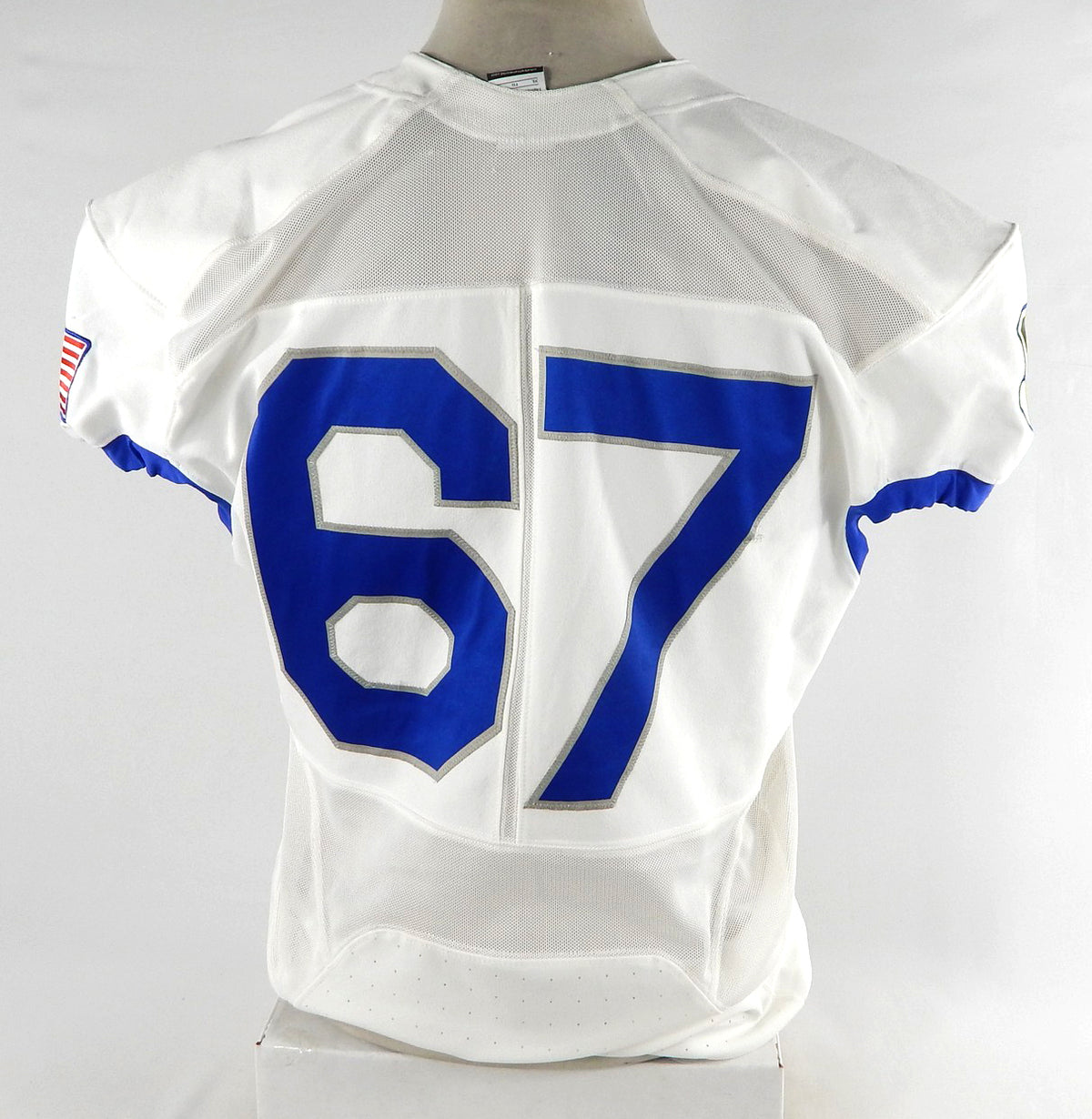 Air Force Falcons #67 Game Issued White Jersey Name Plate Removed XL 010 Pic2
