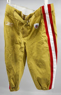 2009 San Francisco 49ers Game Issued Gold Pants 40 107