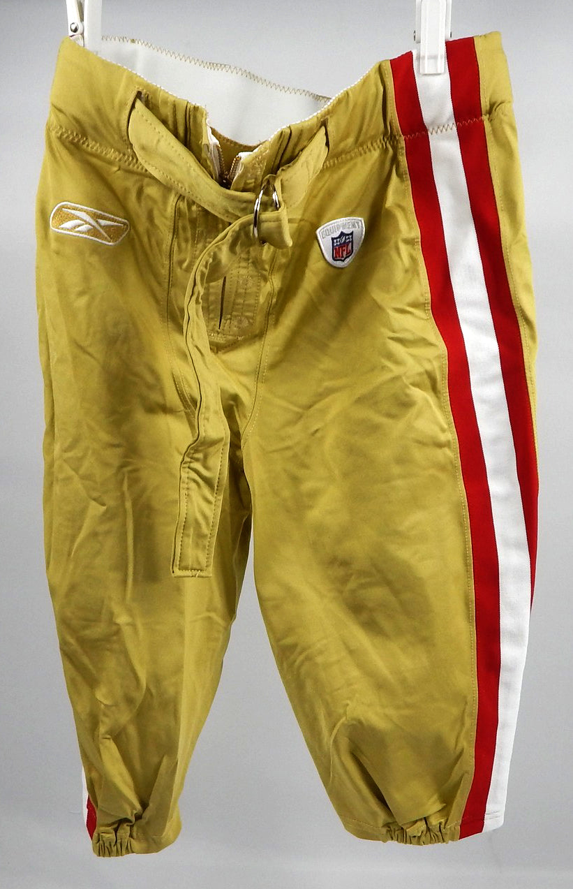 2009 San Francisco 49ers Game Issued Gold Pants 40 107
