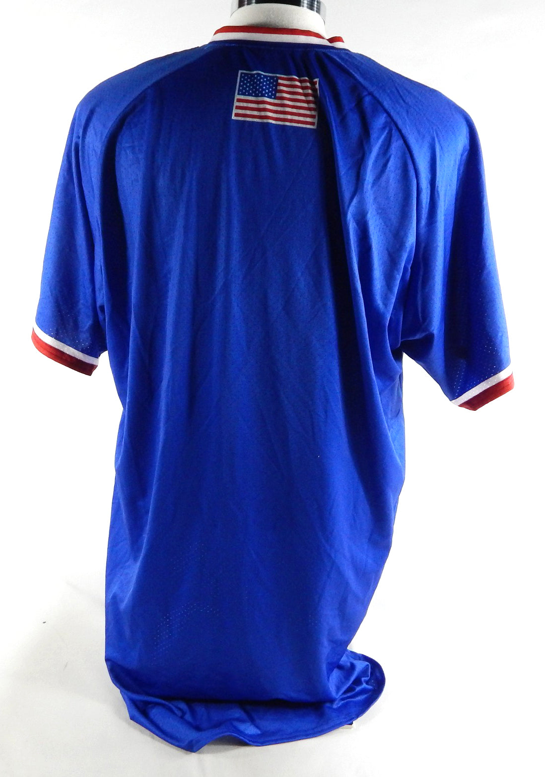 Kansas Jayhawks Blank Game Issued Blue Jersey USA Baseball 46 977 Pic2