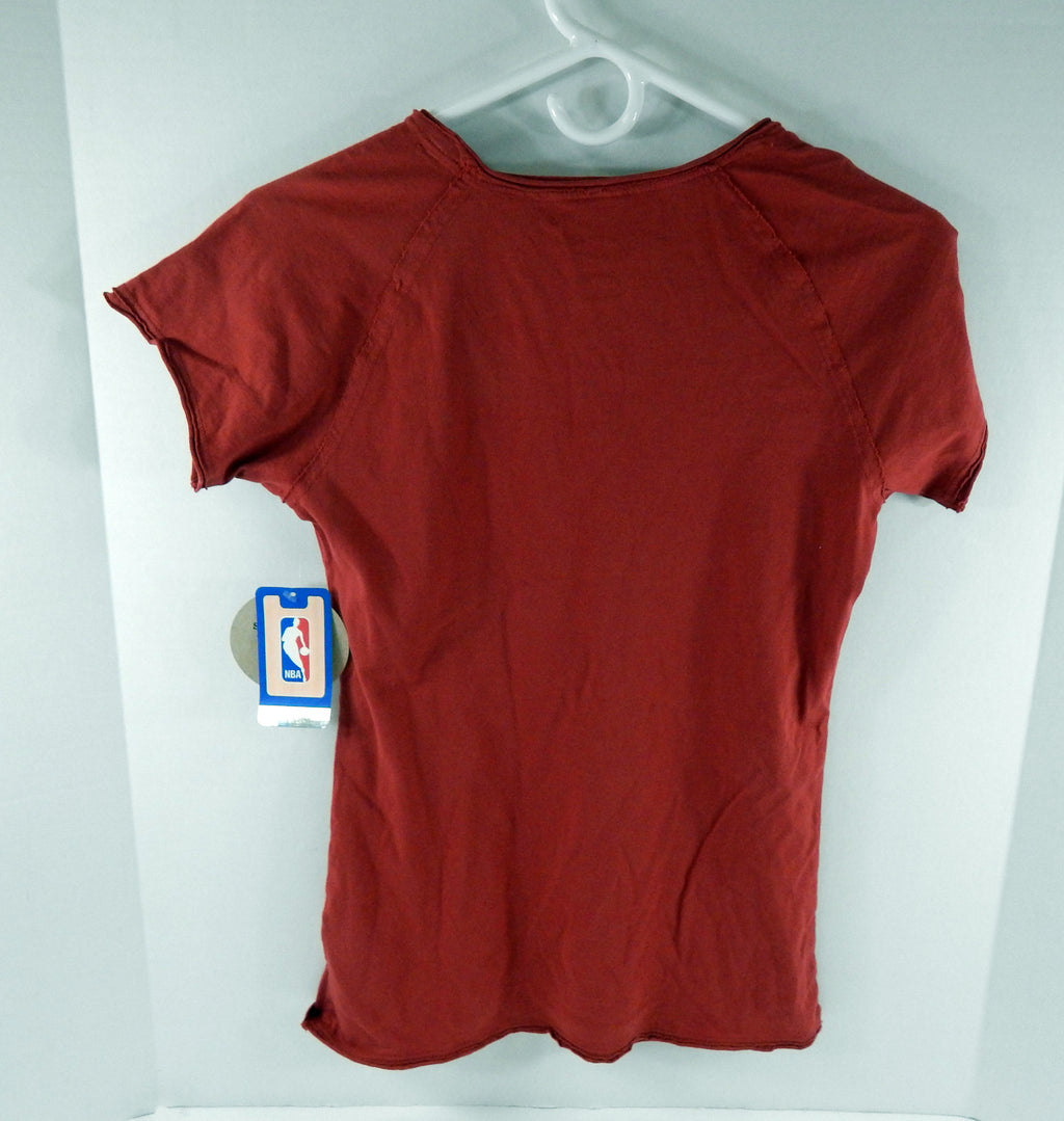 Ladies Detroit Pistons Authentic Red Boatneck Shirt The Palace Sportiqe NWT M 2S Pic2