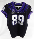 2019-24 Texas Christian TCU Frogs #89 Game Used Black Jersey Football NP R 42 85