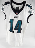 2023 Philadelphia Eagles Kenneth Gainwell #14 Game Used White Jersey 38 DP86840