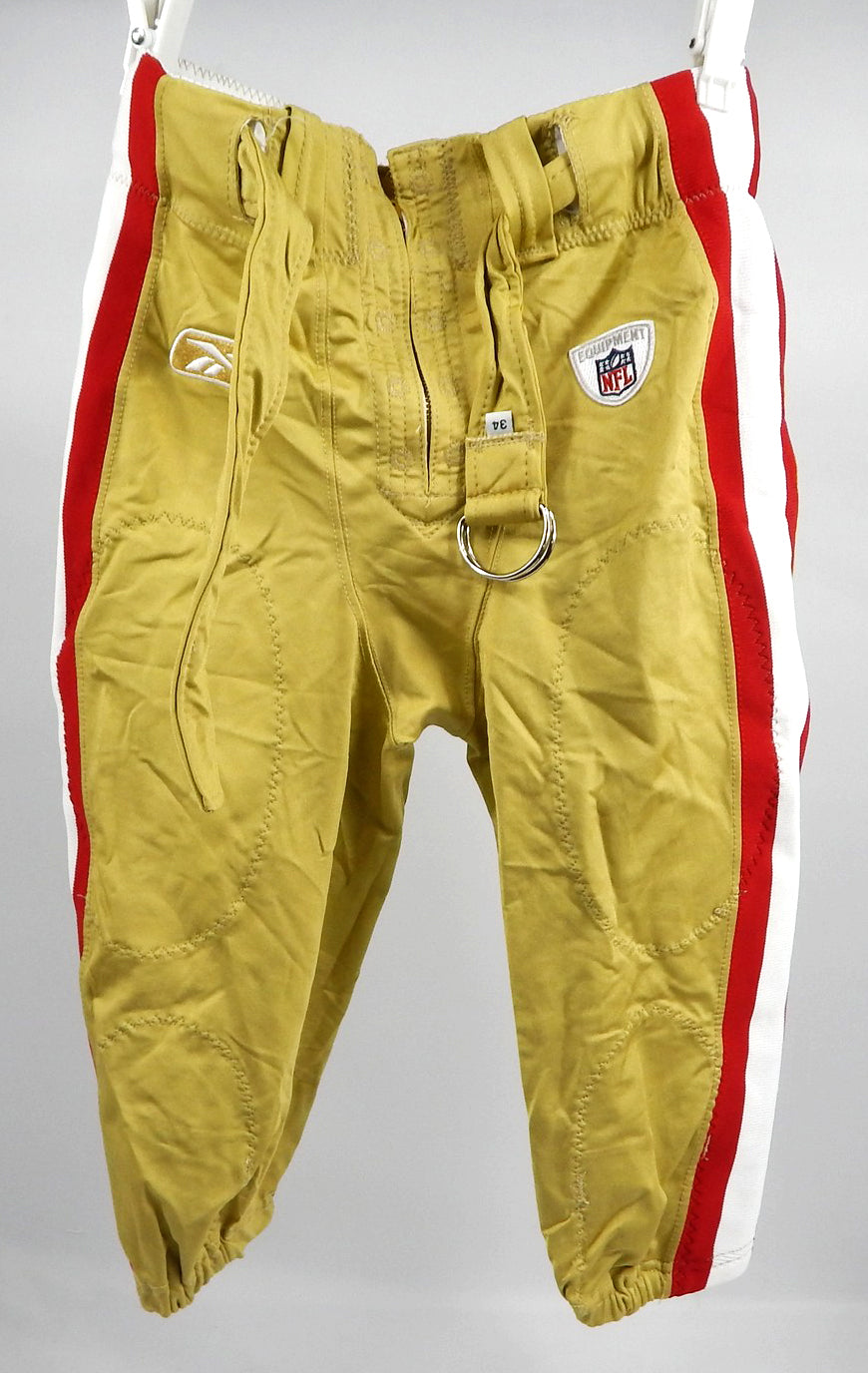 2009 San Francisco 49ers Game Issued Gold Pants 34 109