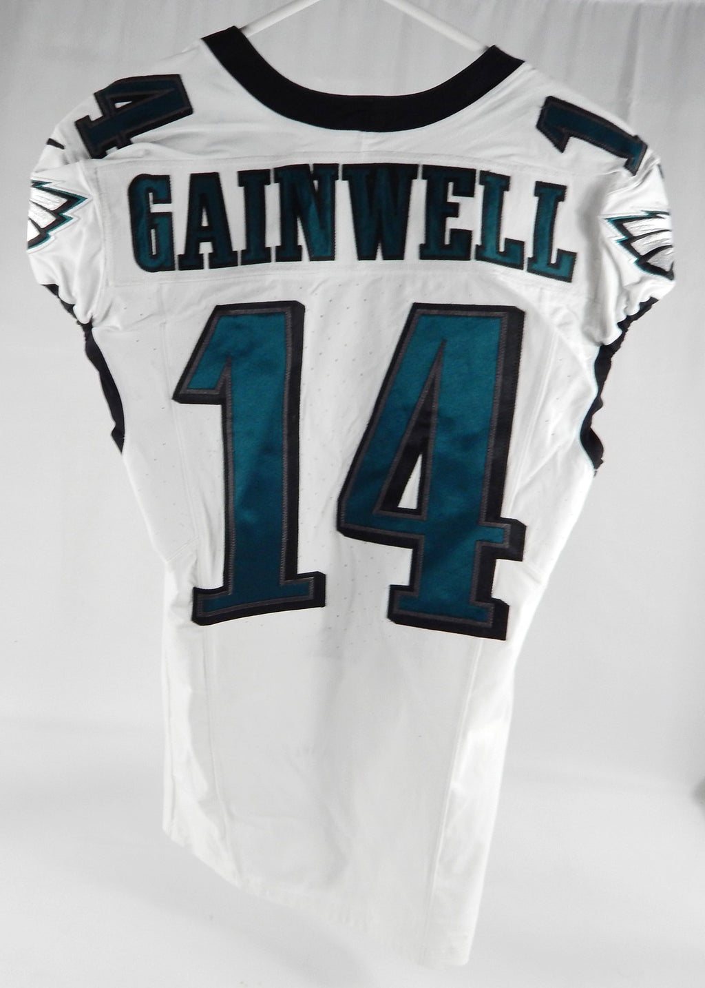 2023 Philadelphia Eagles Kenneth Gainwell #14 Game Used White Jersey 38 DP86840 Pic2