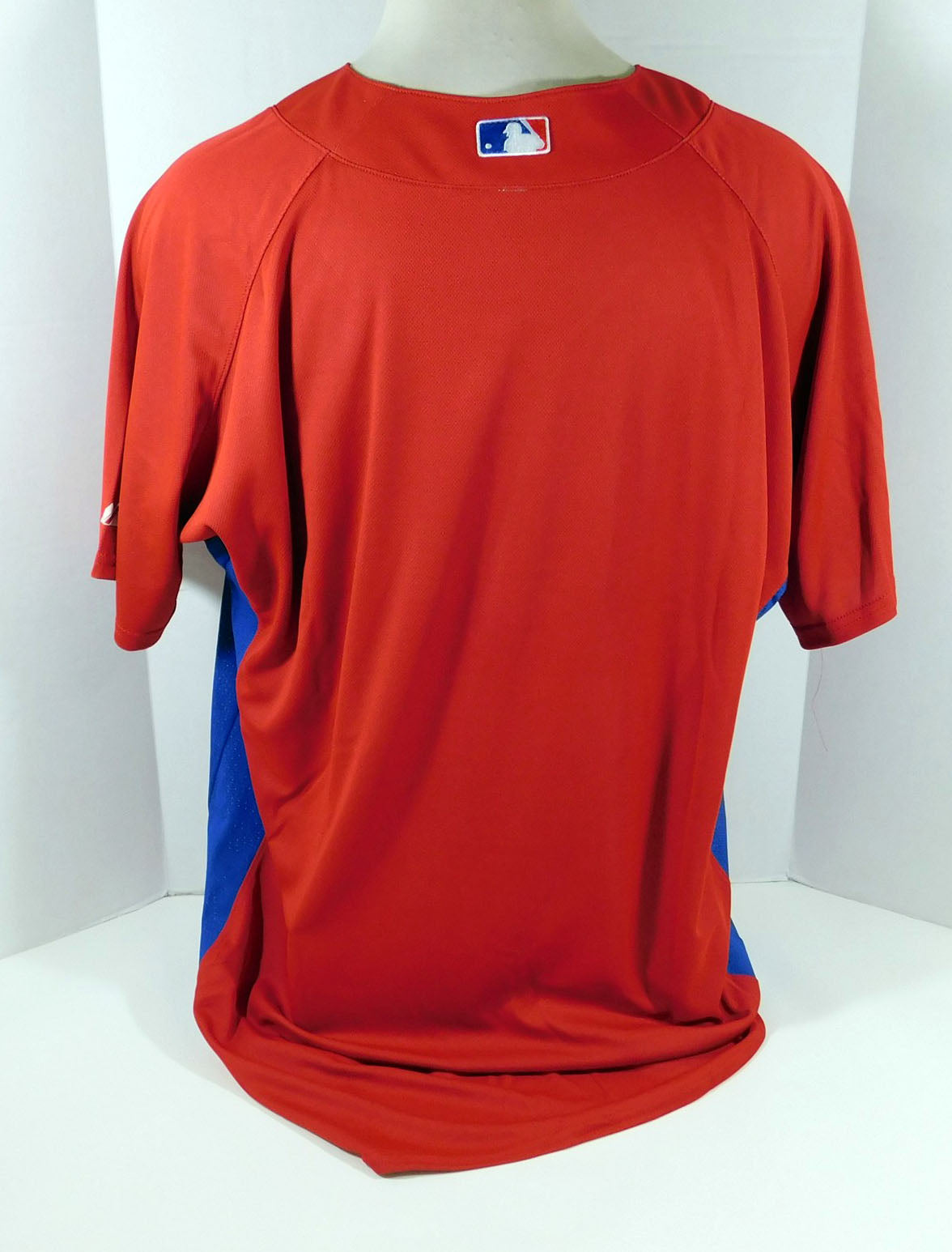 2007-10 Philadelphia Phillies Blank Game Issued Red Jersey BP ST 50 DP08641 Pic2