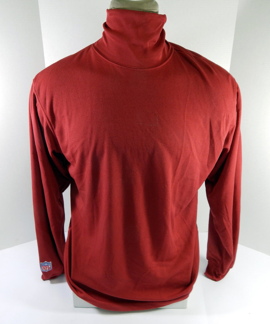 San Francisco 49ers Team Issued Red Turtleneck Shirt L 098 Pic2