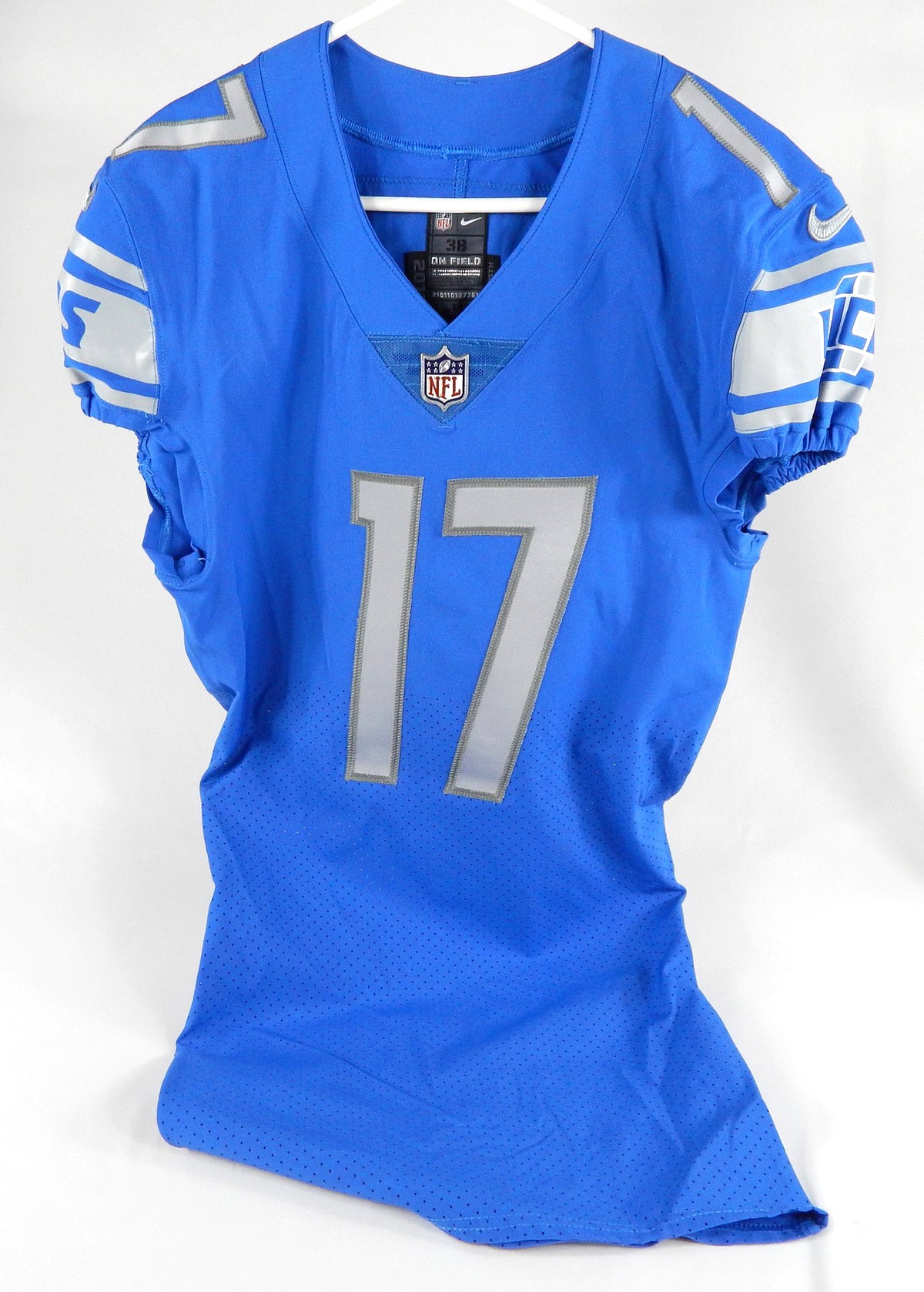 2018 Detroit Lions Damion Ratley #17 Game Issued Blue Jersey 38 DP65548 Pic2