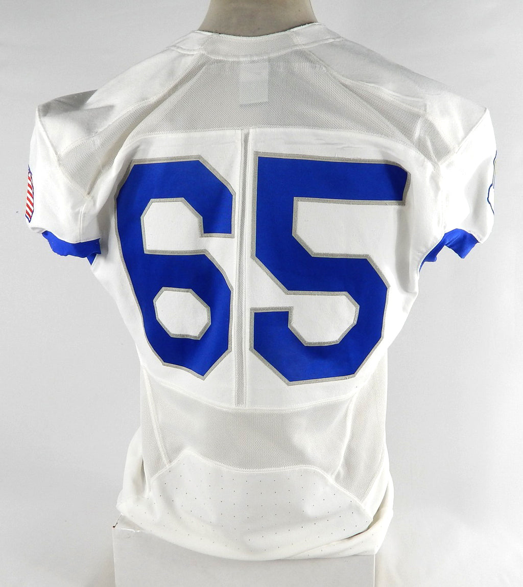 Air Force Falcons #65 Game Used White Jersey Name Plate Removed XL 012 Pic2