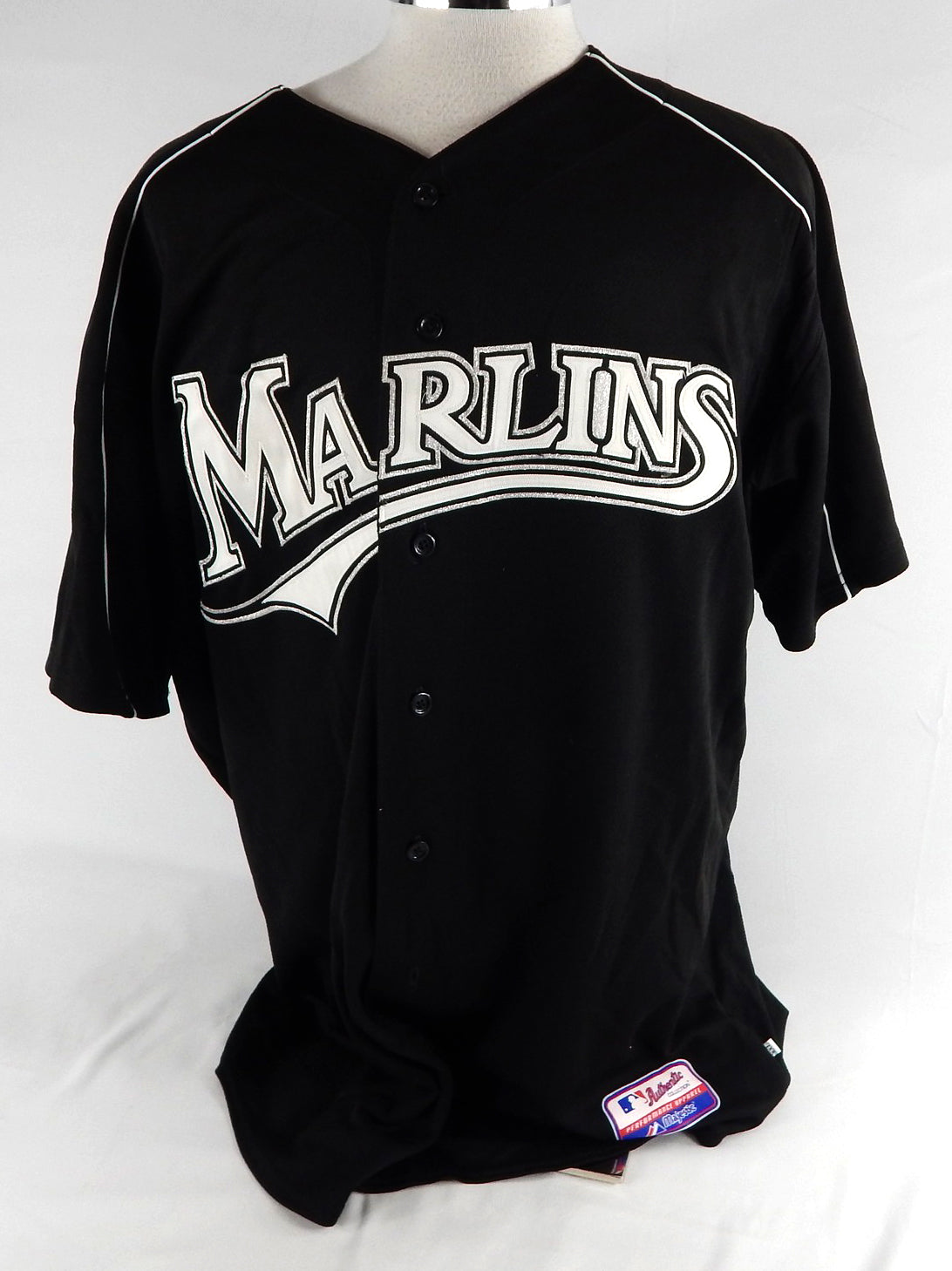 2003-06 Florida Marlins Jason Stokes #33 Game Used Black Jersey ST BP XXL 620