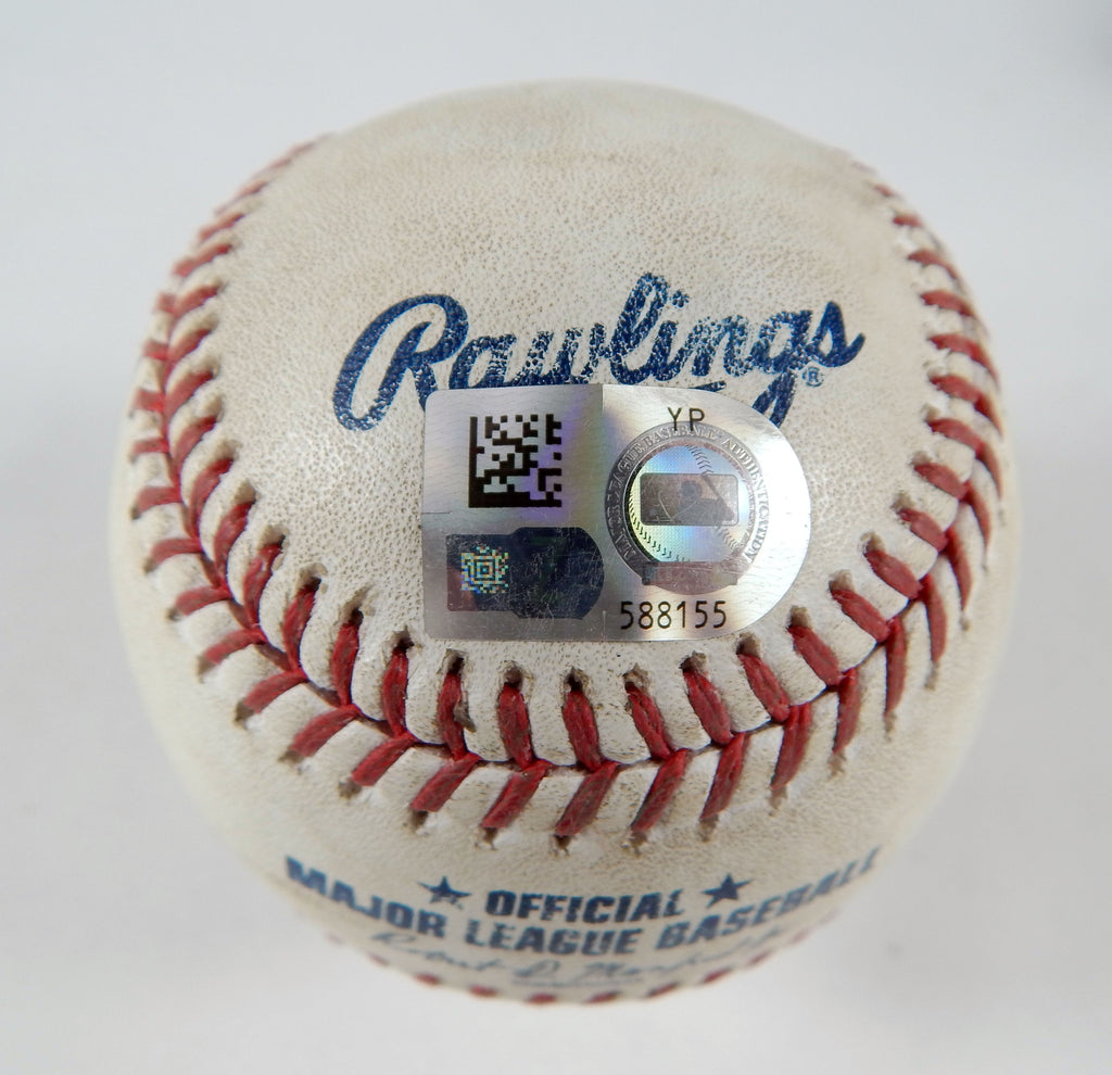 2023 New York Mets Nationals Game Used Baseball Sam Coonrod Joey Meneses HBP 275 Pic2