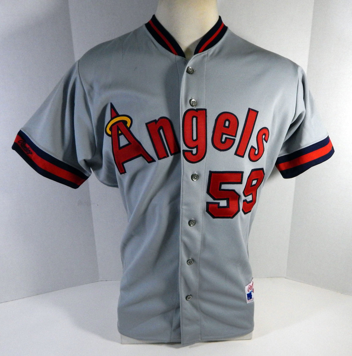 California Angels Joe Kraemer #59 Game Issued Grey Jersey 44 DP14378 Pic2