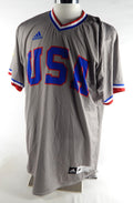 Kansas Jayhawks Blank Game Issued Grey Jersey USA Baseball 44 982