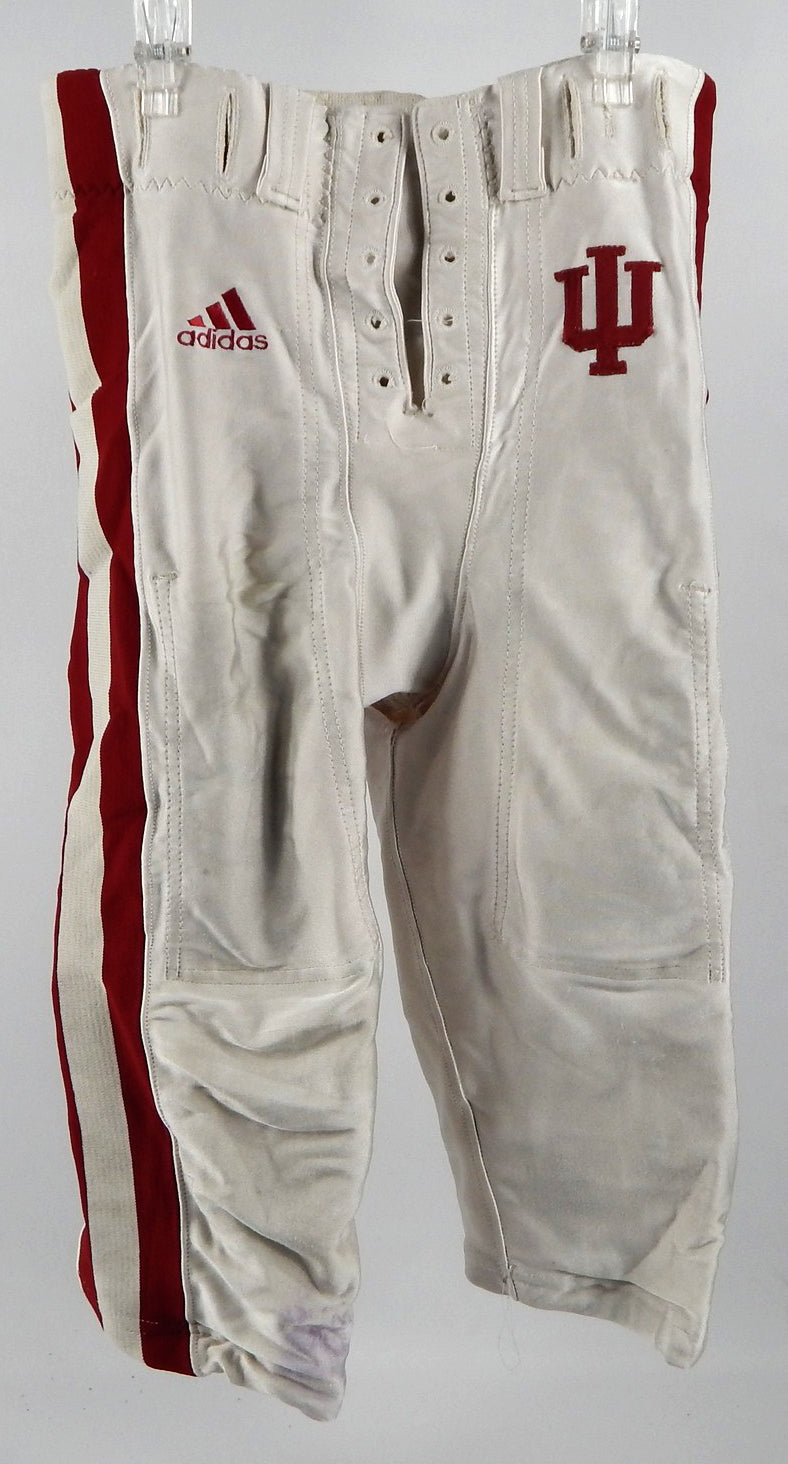 2004 Indiana Hoosiers Game Used White Pants 34 666