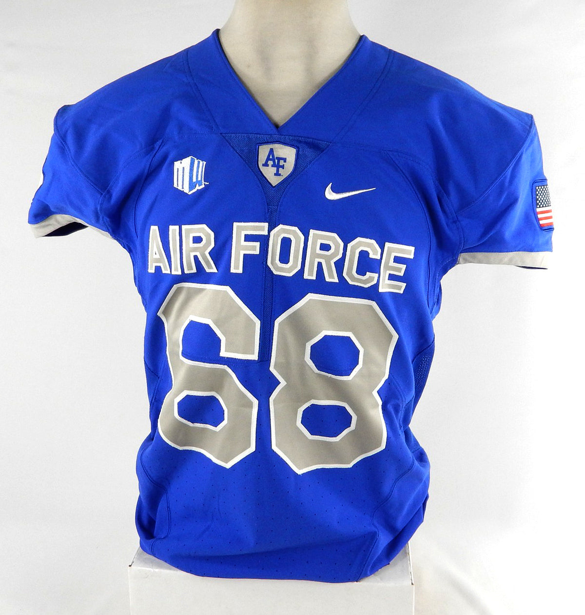 Air Force Falcons #68 Game Used Blue Jersey NP Rem XL 013