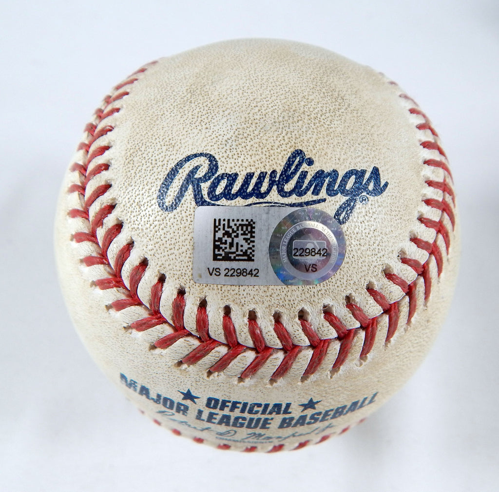 2023 Tampa Rays Nationals Game Used Baseball Patrick Corbin Isaac Paredes Ball 8 Pic2