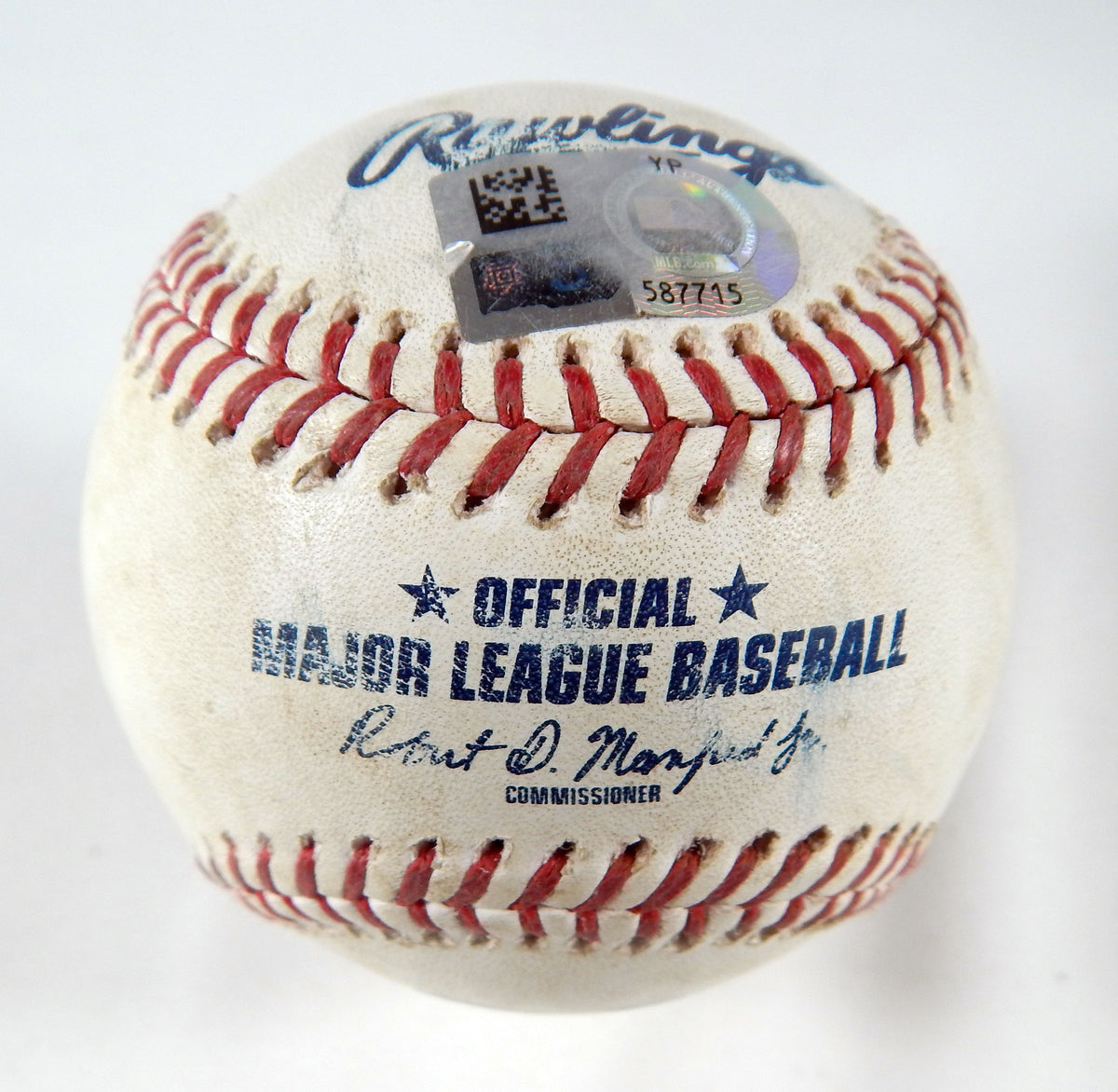 2023 Marlins Nationals Game Used Baseball Joan Adon Josh Bell Single 279