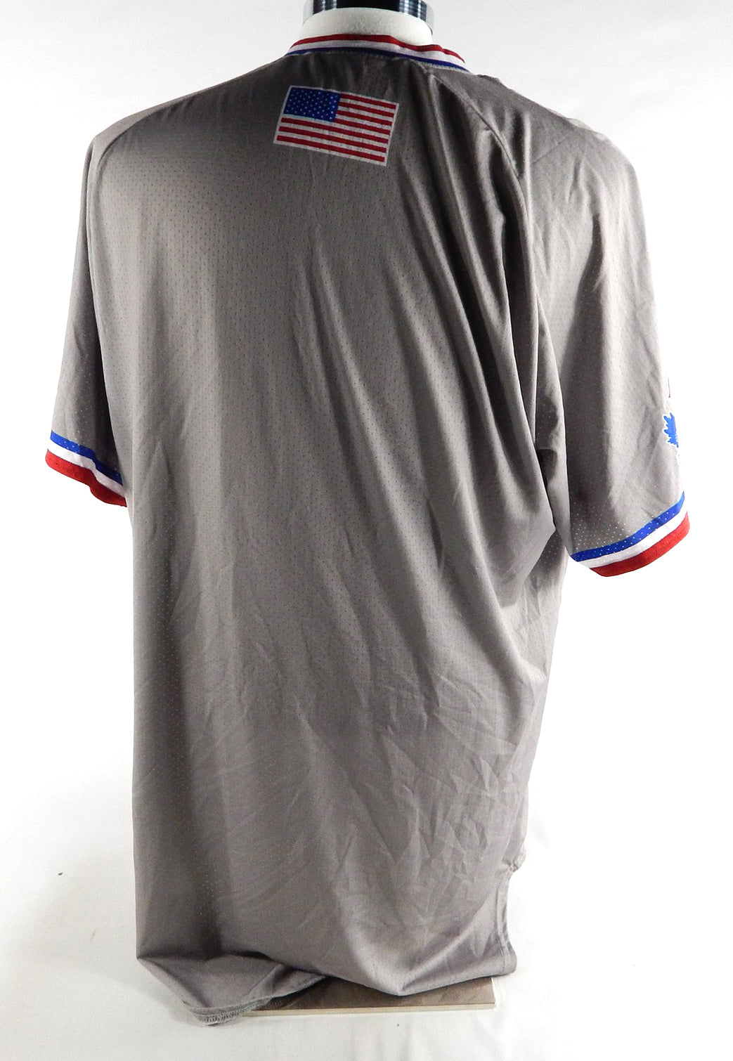 Kansas Jayhawks Blank Game Issued Grey Jersey USA Baseball 46 984 Pic2