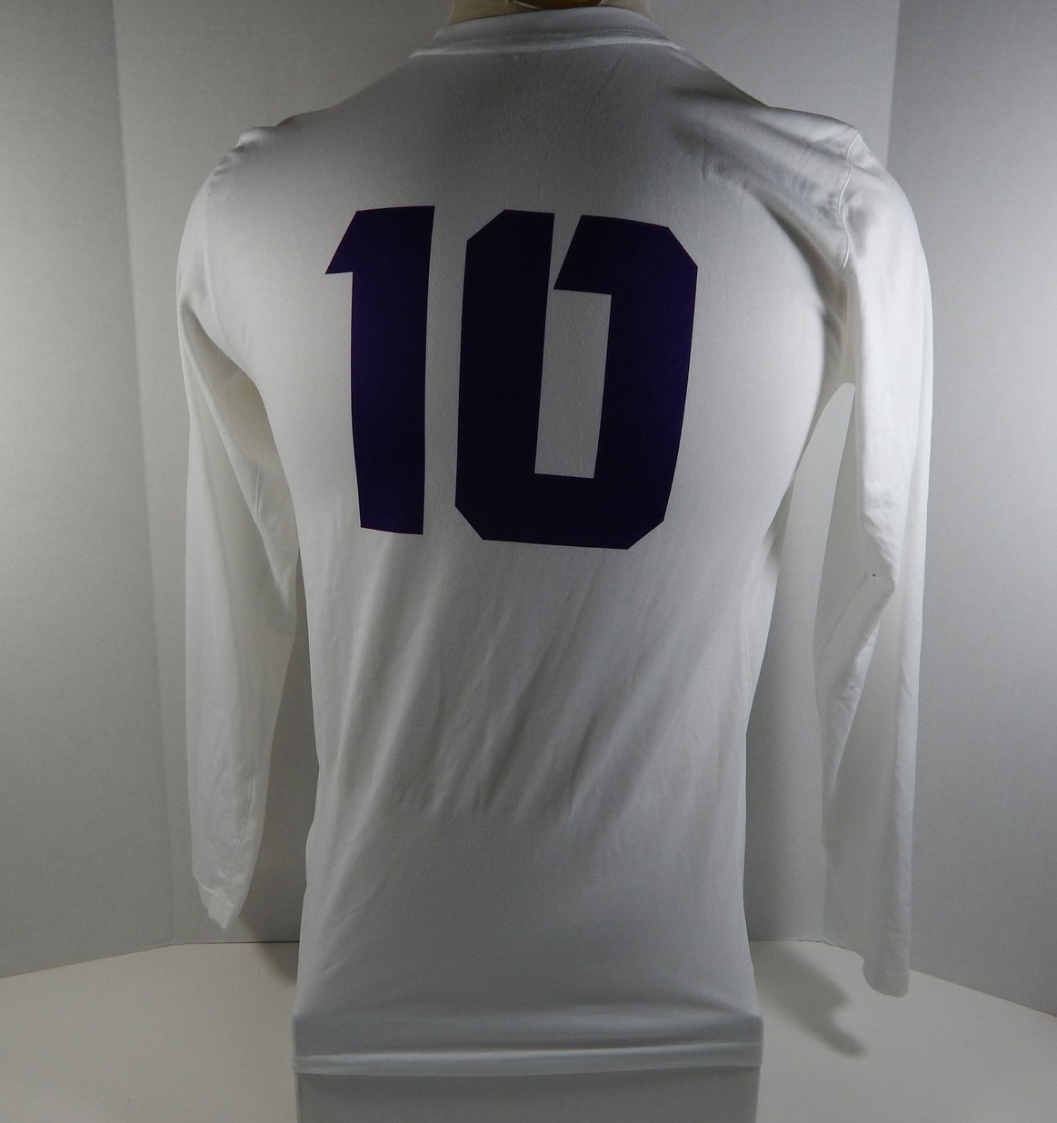 Texas Christian Uni TCU Horn Frogs #10 White Volleyball Game Used Jersey 36 Pic2