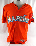 Miami Marlins Mark Difelice #45 Game Used Orange Jersey 46 DP113180