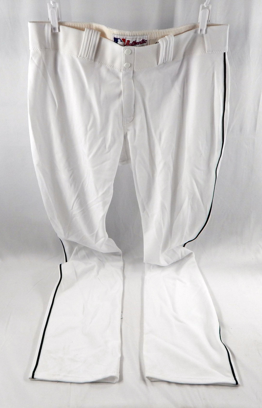2013 Miami Marlins Jon Rauch #60 Game Used White Baseball Pants 42-48 DP113608