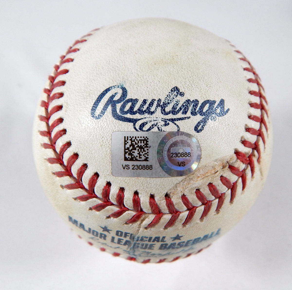 2023 Phillies Nationals Game Used Baseball Michael Lorenzen Dominic Smith ROE Pic2