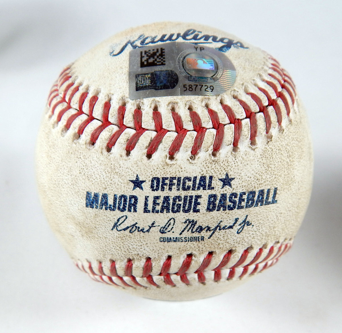 2023 Marlins Nationals Game Used Baseball Johnny Cueto Joey Meneses Ball. 285