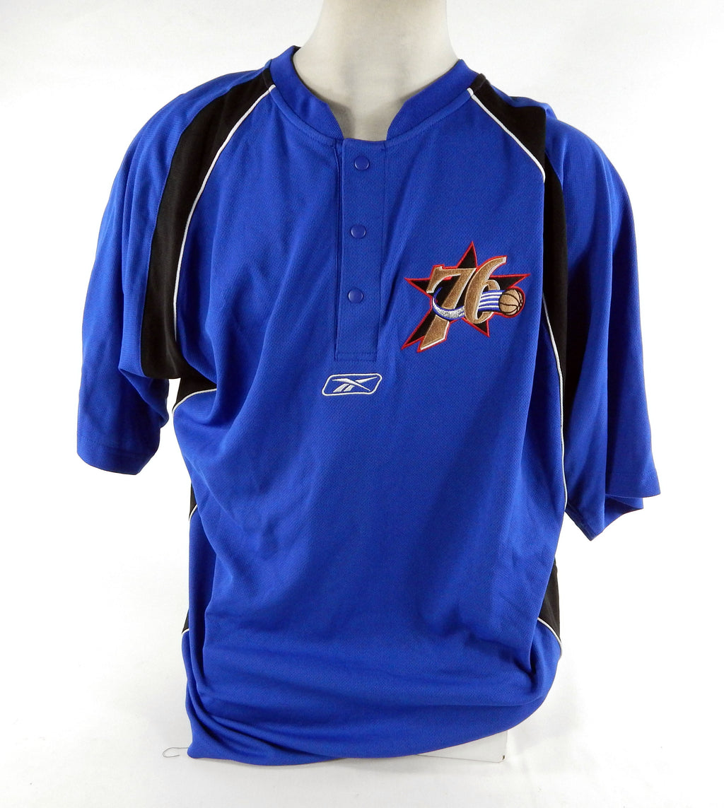 2000s Philadelphia 76ers #26 Game Used Blue Shooting Shirt 2XL DP69455