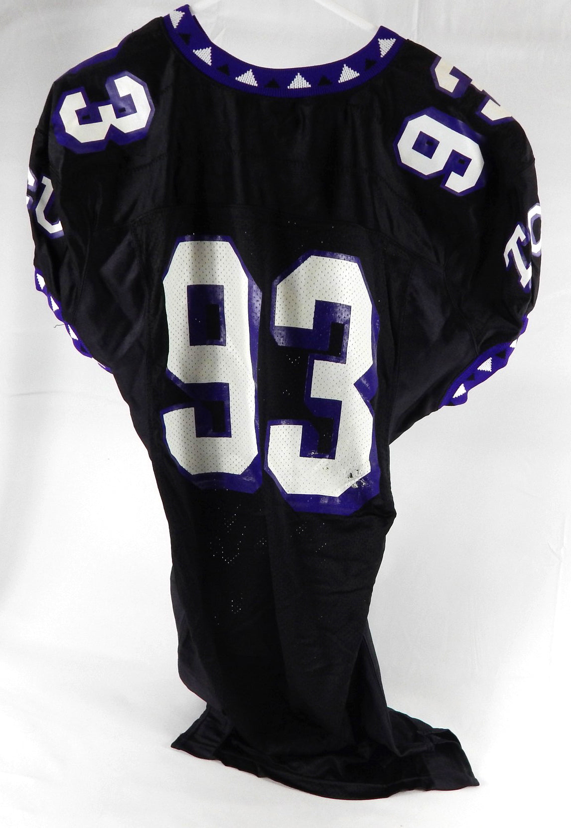 Texas Christian TCU Frogs #93 Game Used Black Jersey Football NP Rem L 080 2004 Pic2