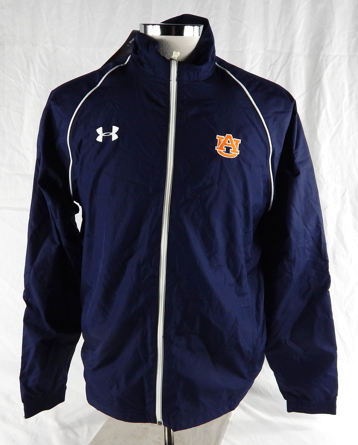 Womens Auburn Tigers Team Issued Navy Travel Jacket L 144