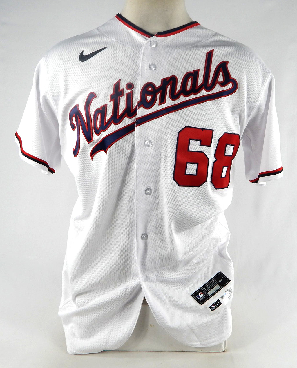 2022 Washington Nationals Joshua Palacios #68 Game Issued Ps Used White Jersey 9