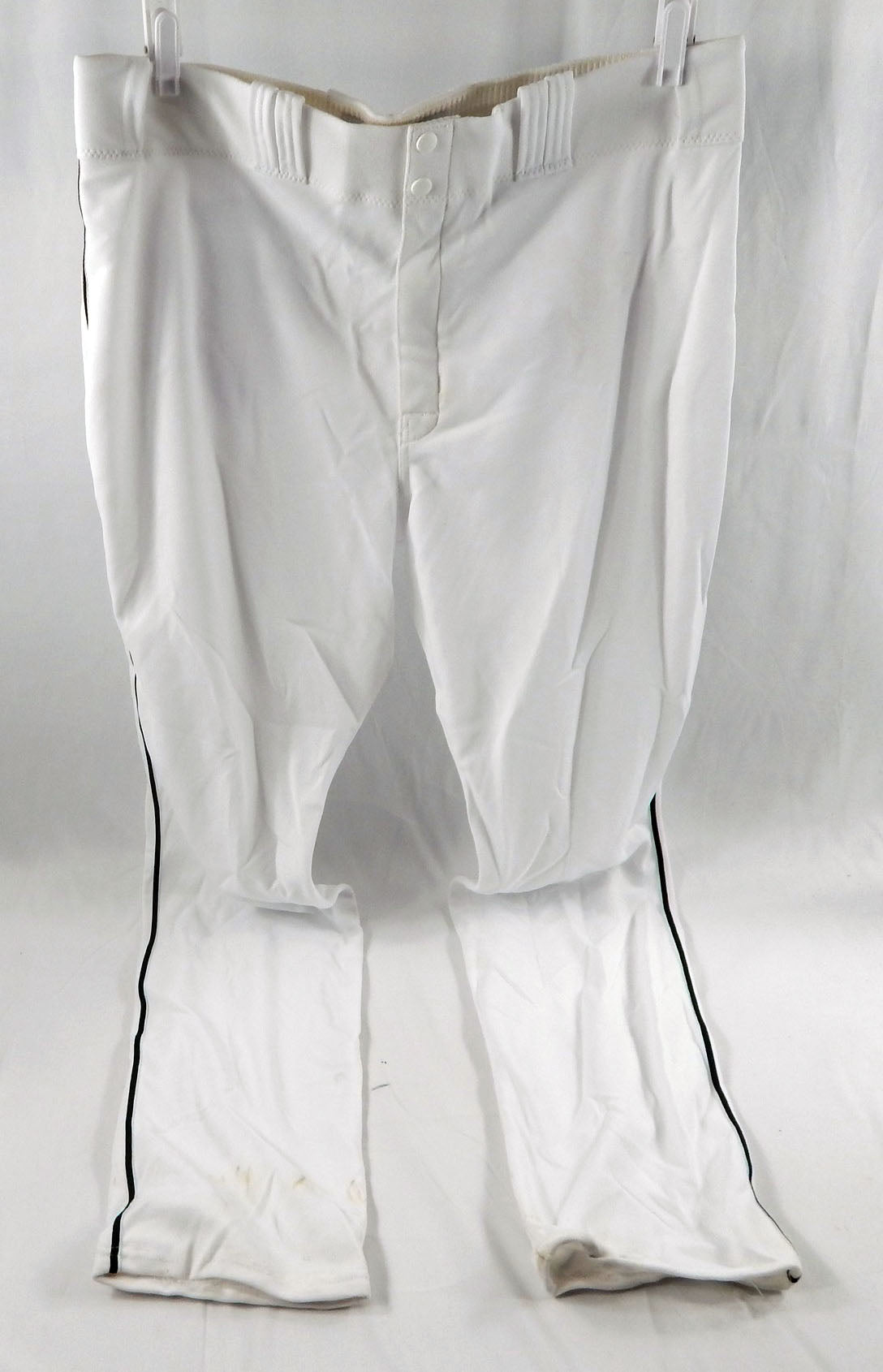 2012 Miami Marlins Josh Johnson #55 Game Used White Baseball Pants 40-46 P113611