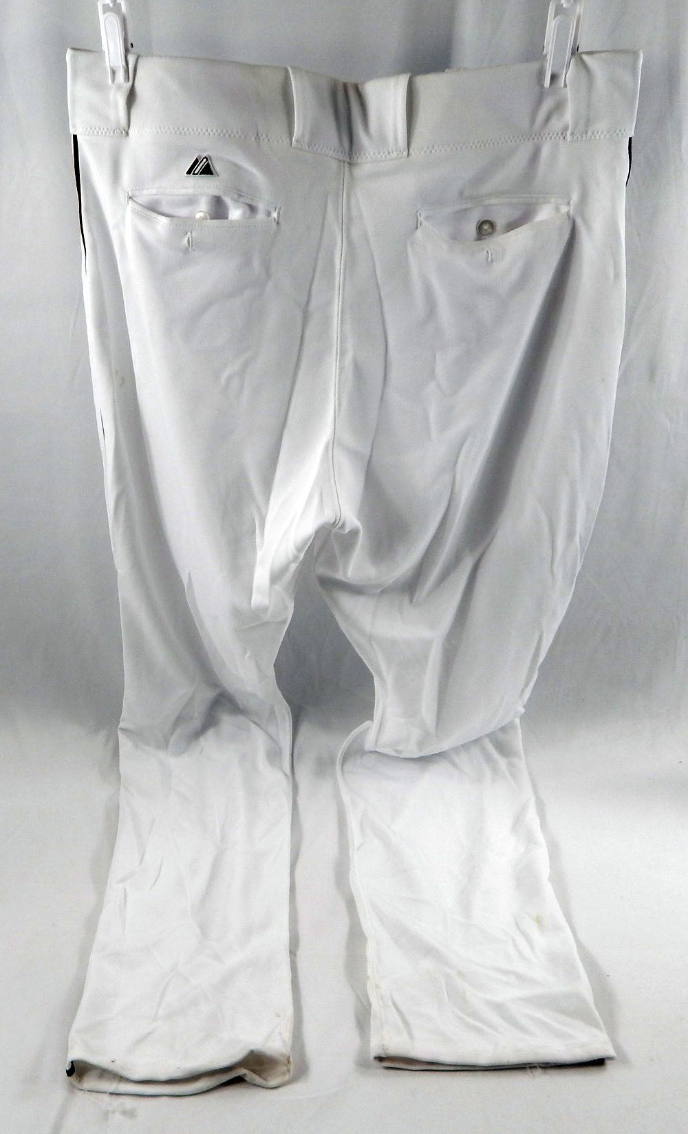 2012 Miami Marlins Josh Johnson #55 Game Used White Baseball Pants 40-46 P113611 Pic2