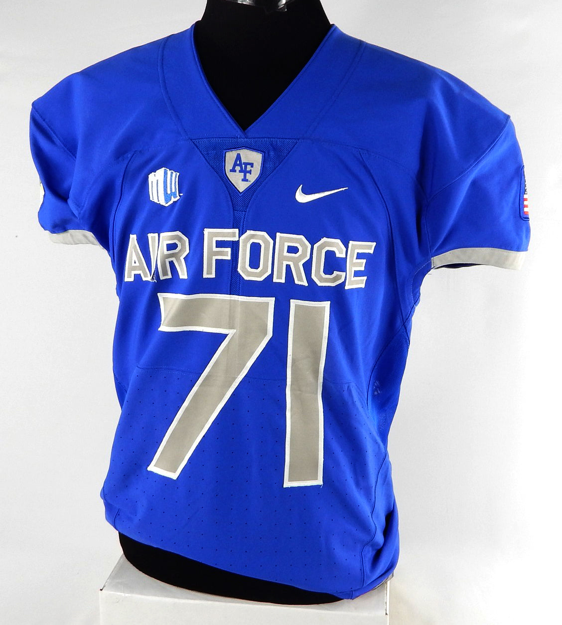 Air Force Falcons #71 Game Used Blue Jersey NP Rem XL 018