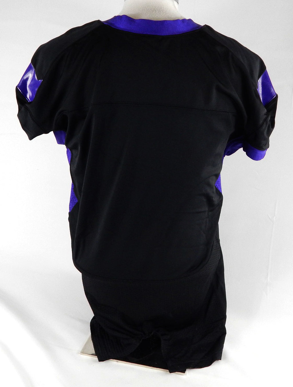 2000s XL 081 Texas Christian TCU Frogs Blank Game Issued Black Jersey Football Pic2