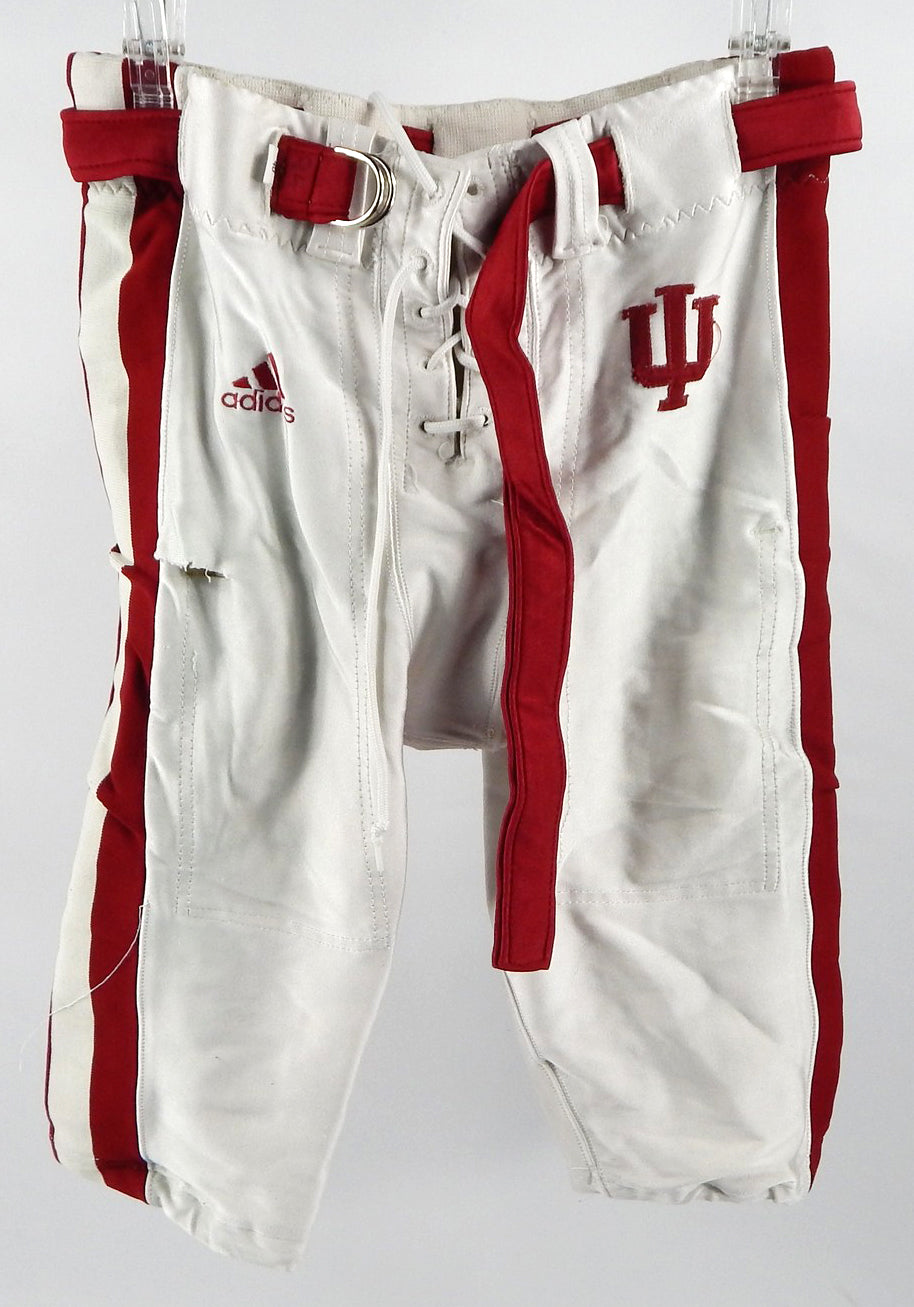 2004 Indiana Hoosiers #88 Game Used White Pants 36 673