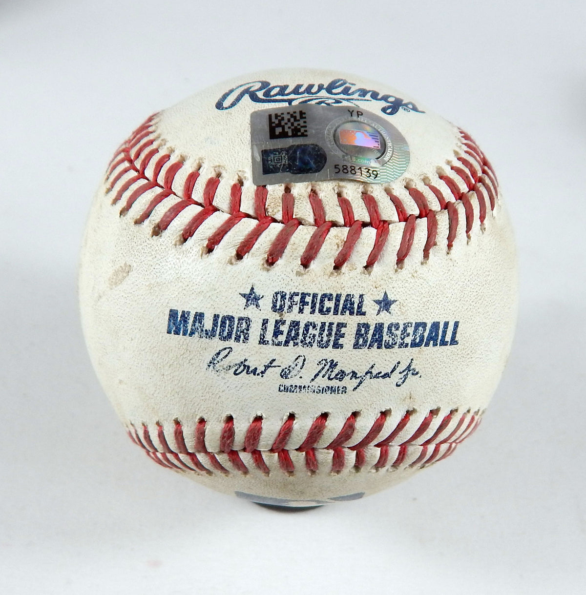 2023 New York Mets Nationals Game Used Baseball Quintana Ildemaro Vargas Foul 2