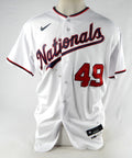 2022 Washington Nationals Tommy Romero #49 Game Issued White Jersey 46 401