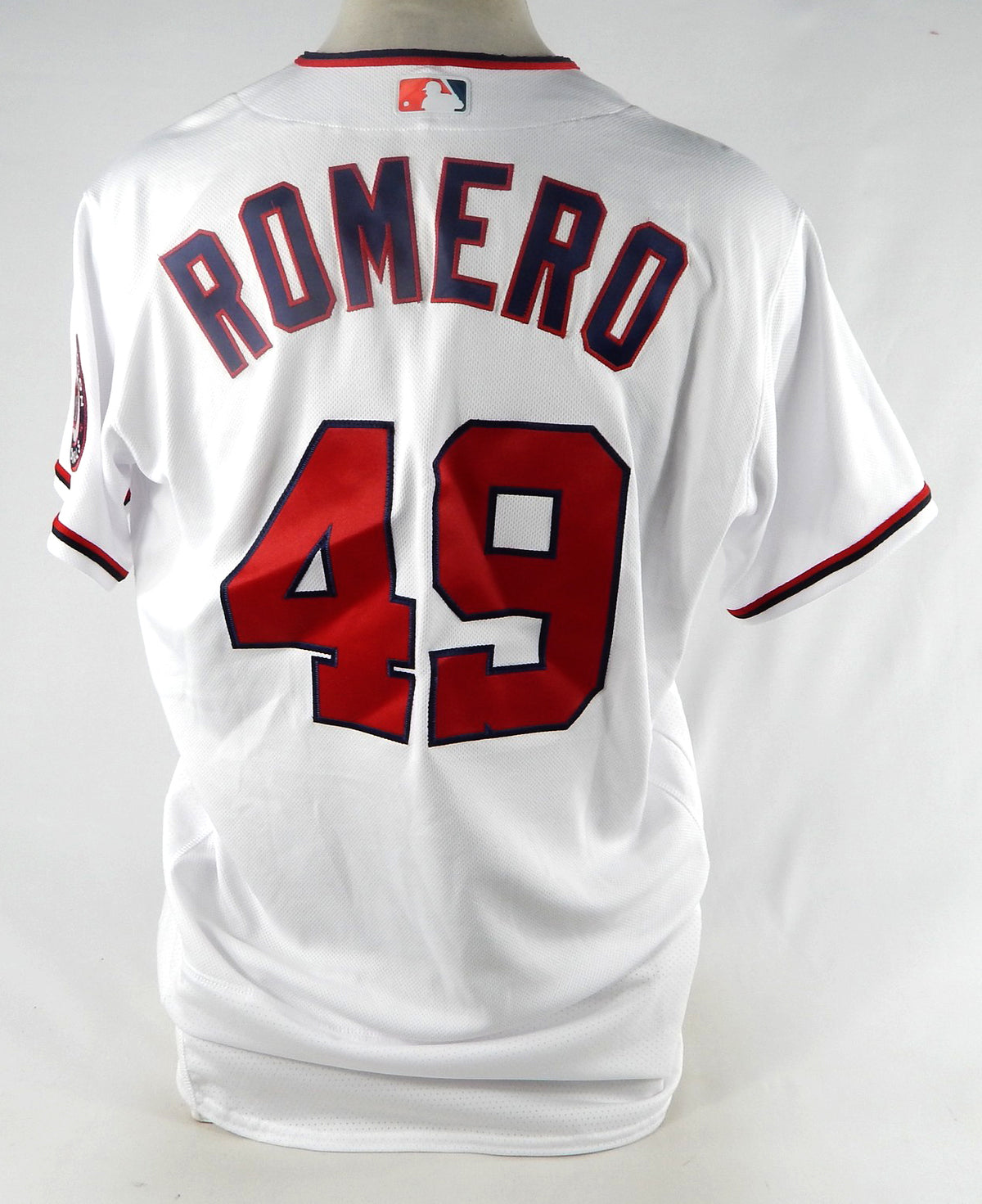 2022 Washington Nationals Tommy Romero #49 Game Issued White Jersey 46 401 Pic2